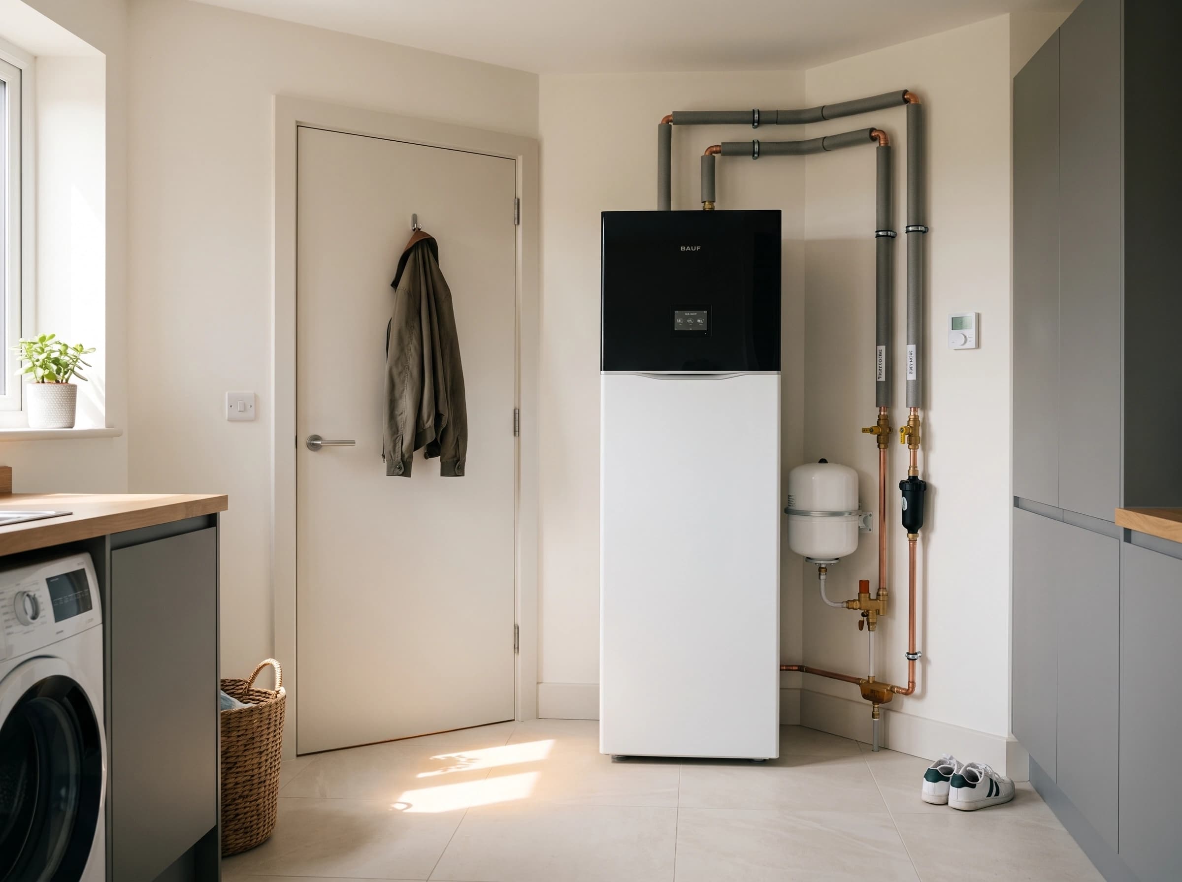 All-in-One indoor tower standing in a utility room beside a doorway